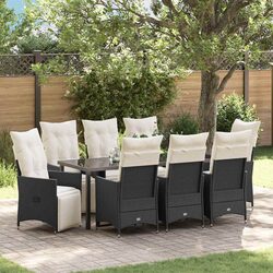 Versatile 9-Piece Dining Set for Outdoor Spaces