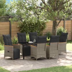 Grey Poly Rattan Garden Dining Set: Perfect for Your Outdoor Space
