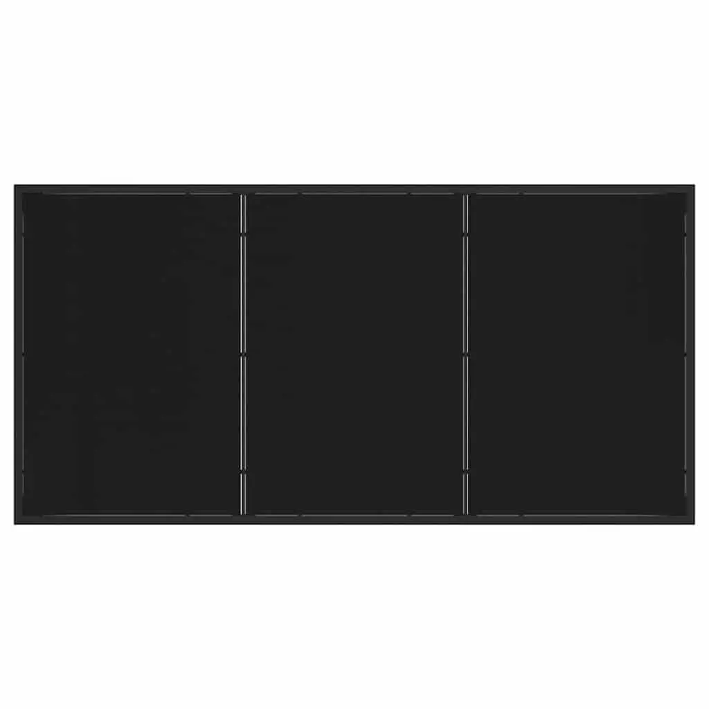 Garden Dining Set 7 Pieces Outdoor Furniture Black Poly Rattan Patio Table