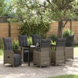 Versatile 7-Piece Outdoor Dining Set with Adjustable Chairs
