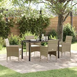 Practical 5 Piece Garden Dining Set for Outdoor Use