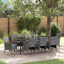 Practical 9-Piece Dining Set for Your Outdoor Space