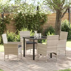 Functional 5 Piece Dining Set for Outdoor Spaces