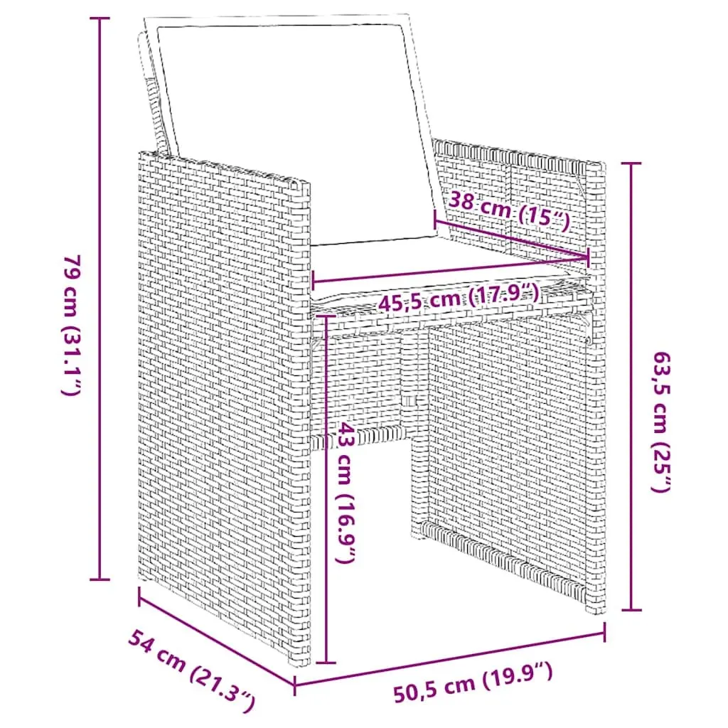 5 Piece Garden Dining Set Grey Poly Rattan Outdoor Table with Tempered Glass Top and Chairs