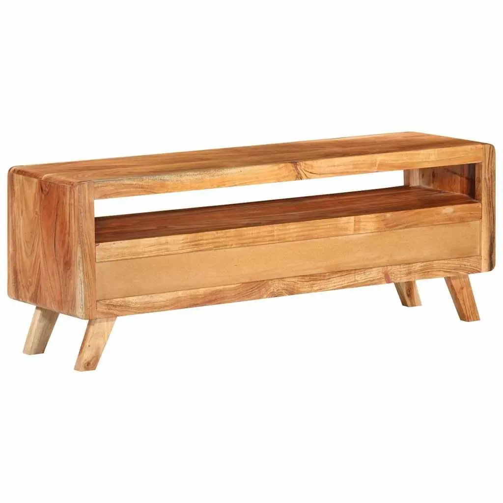 Brown TV Cabinet with Storage for Home Use