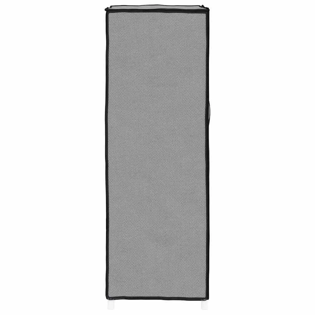 Shoe Cabinet 5-Tier Steel Frame Non-Woven Fabric Grey Storage Organiser