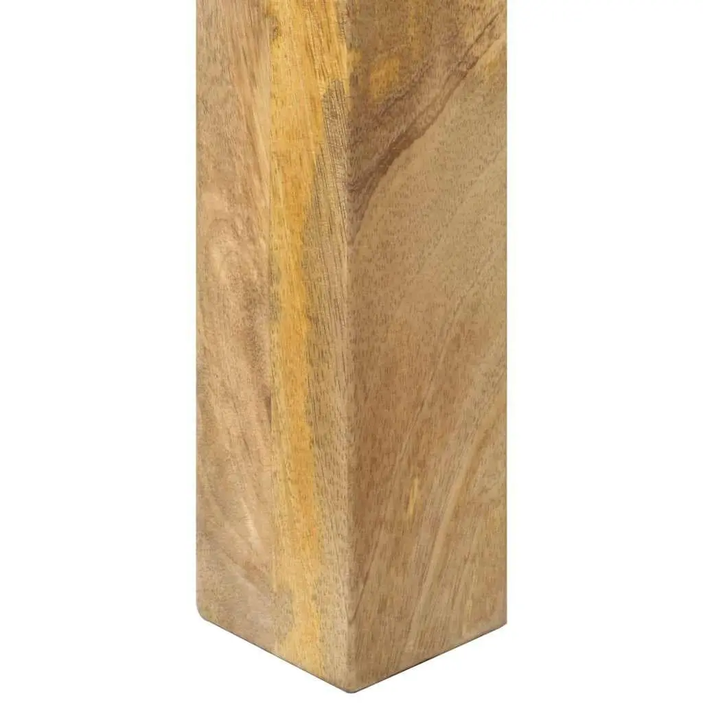 Console Table Brown Rough Mango Wood 110cm Width 35cm Depth 76cm Height Rustic Accent Furniture