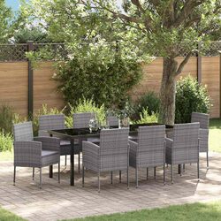 Practical 9-Piece Garden Dining Set for Your Outdoor Area