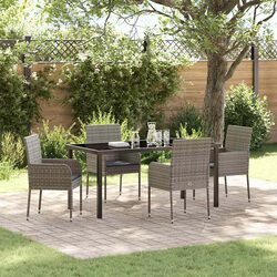 Outdoor Dining Set 5 Pieces for Garden Comfort
