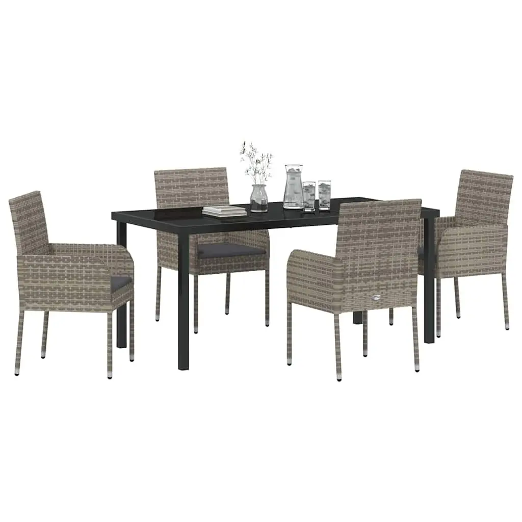 Outdoor Dining Set 5 Pieces for Garden Comfort
