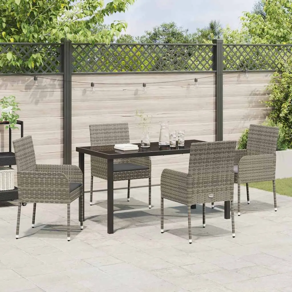 Outdoor Dining Set 5 Pieces for Garden Comfort