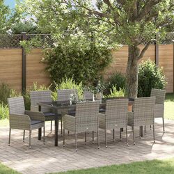 Practical 9-Piece Garden Dining Set for Any Occasion