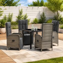 Versatile 5-Piece Dining Set for Outdoor Use