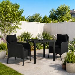 Practical 3-Piece Dining Set for Your Outdoor Living