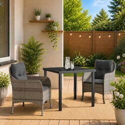 Practical 3-Piece Outdoor Dining Set for Patios