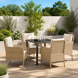 Versatile 5-Piece Dining Set for Your Outdoor Areas