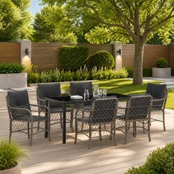 Practical 7-Piece Dining Set for All Your Outdoor Needs