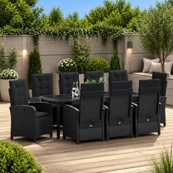 Versatile 9-Piece Dining Set for Outdoor Use