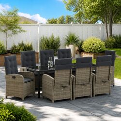 9 Piece Garden Dining Set: Ideal for Casual Gatherings