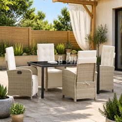 Versatile 5 Piece Dining Set for Outdoor Spaces