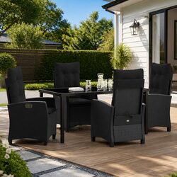 Practical Outdoor Dining Set for Patios: 5 Pieces