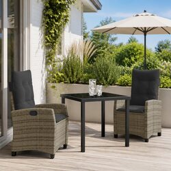Practical 3-Piece Dining Set for Outdoor Use