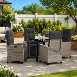 Versatile 5-Piece Garden Dining Set for Any Outdoor Occasion