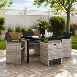 Versatile 5-Piece Dining Set for Any Outdoor Setting