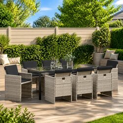 Versatile 9-Piece Garden Dining Set for Every Occasion