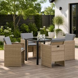 Functional 5-Piece Garden Dining Set for Your Outdoor Space