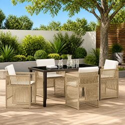 Perfect Fit: 5-Piece Dining Set for Your Outdoor Gatherings