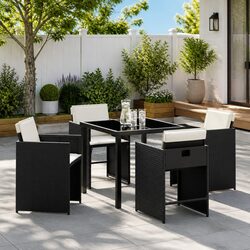 Practical 5-Piece Outdoor Dining Set for Gatherings