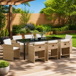 Versatile 9-Piece Garden Dining Set for Every Occasion