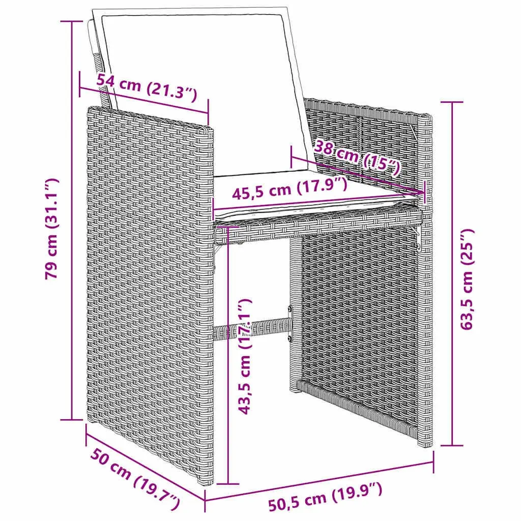 Garden Dining Set Poly Rattan 5 Piece Light Grey Outdoor Furniture Table Chairs