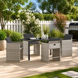 Practical 5-Piece Garden Dining Set for Any Outdoor Gathering