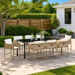 Ideal 9-Piece Dining Set for Your Outdoor Gatherings