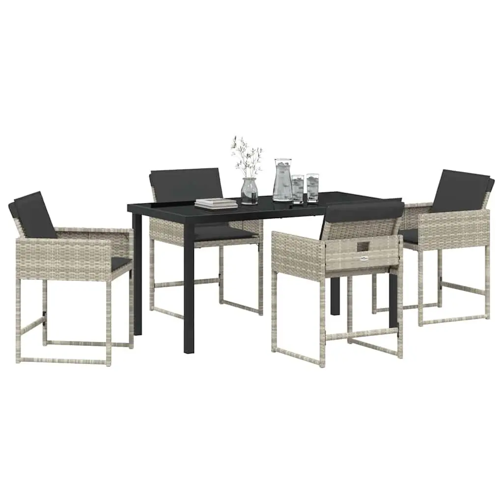 Light Grey Garden Dining Set for Outdoor Entertaining