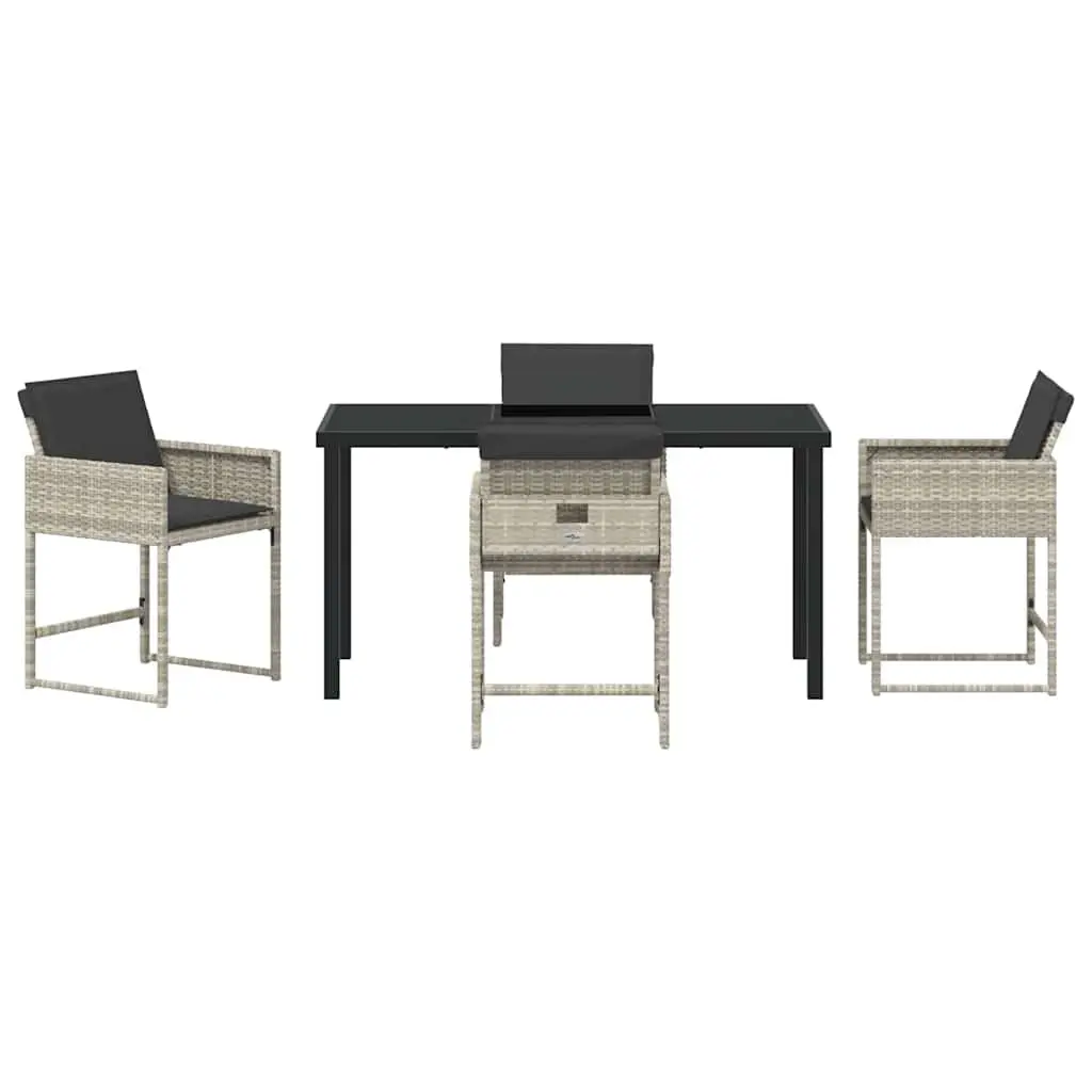 Light Grey Garden Dining Set for Outdoor Entertaining