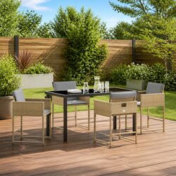 5-Piece Garden Dining Set for Patios and Terraces