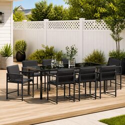 Practical 9 Piece Outdoor Dining Set for Any Space