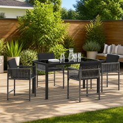 Versatile 5-Piece Garden Dining Set for Everyday Use
