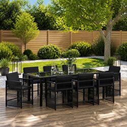 Versatile 9-Piece Dining Set for Your Patio or Garden