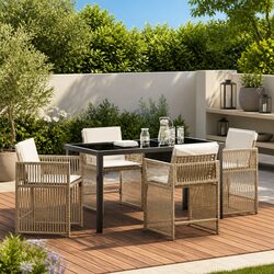 Versatile 5 Piece Dining Set for Outdoor Living Areas