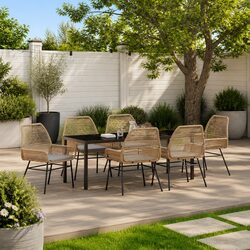 Versatile 7-Piece Outdoor Dining Set for Family Gatherings