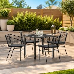 Perfect for Any Outdoor Setting: 5-Piece Dining Set