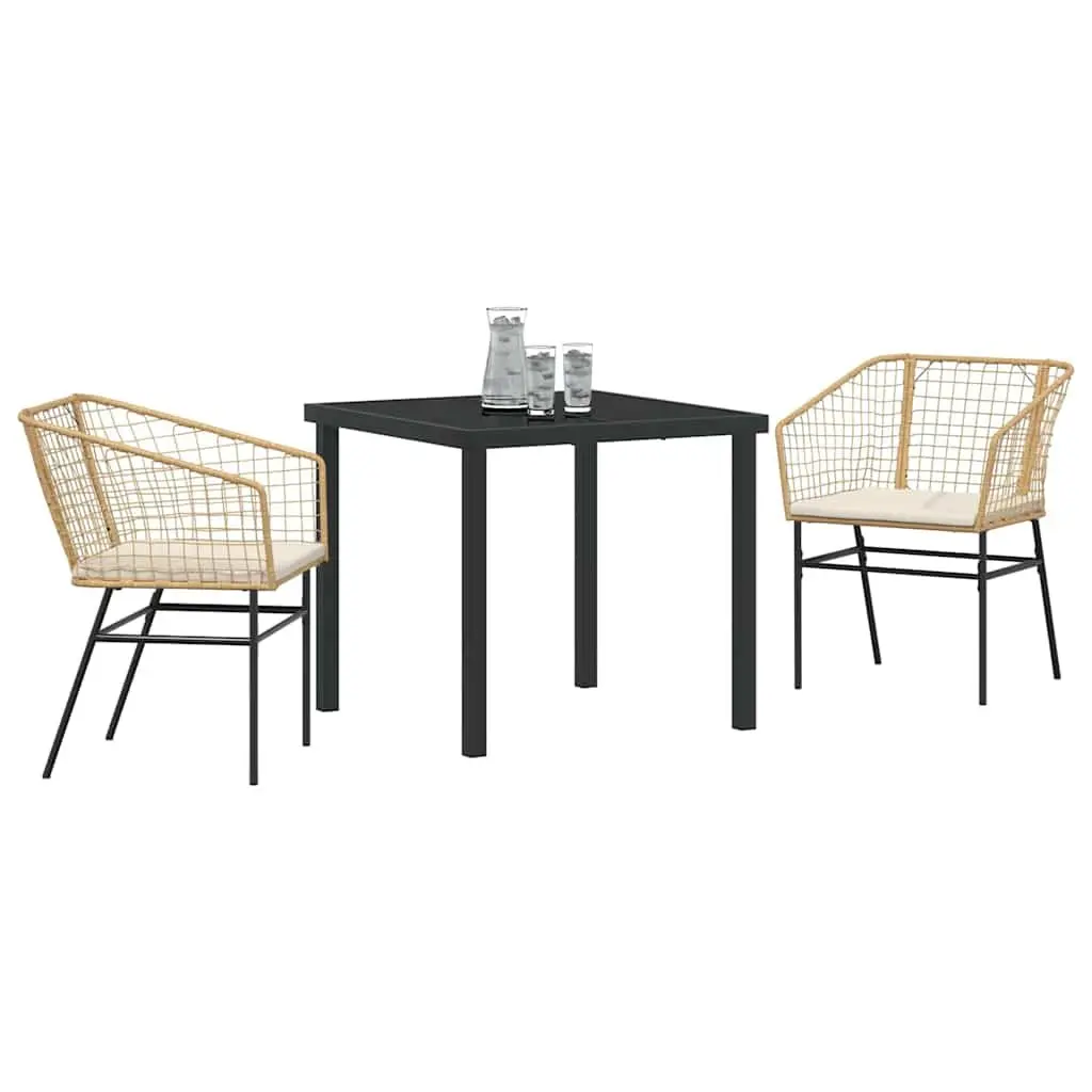 3-Piece Garden Dining Set for Outdoor Enjoyment