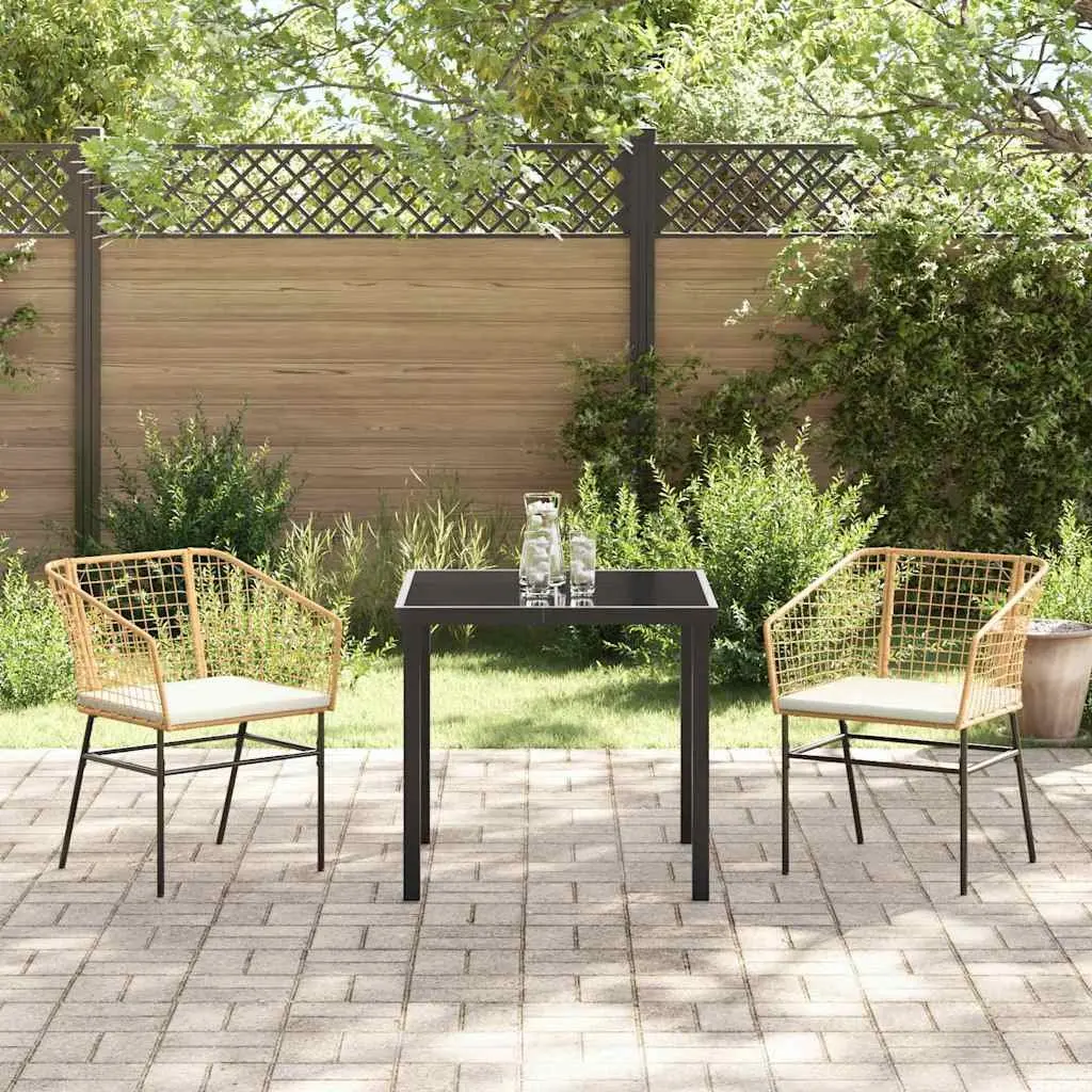 3-Piece Garden Dining Set for Outdoor Enjoyment