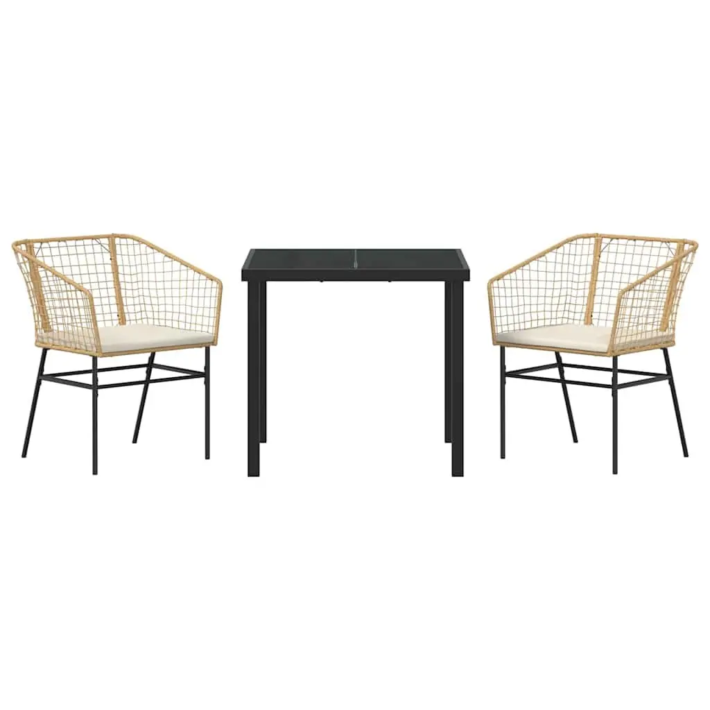 3-Piece Garden Dining Set for Outdoor Enjoyment