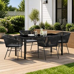 Versatile 5 Piece Garden Dining Set for Home Use