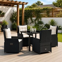 Practical 5-Piece Dining Set for Your Outdoor Area